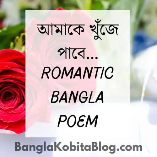 আমাকে খুঁজে পাবে – Romantic Bangla Poem