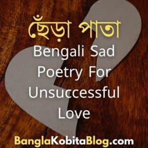 Bengali Sad Poetry For Unsuccessful Love - ছেঁড়া পাতা