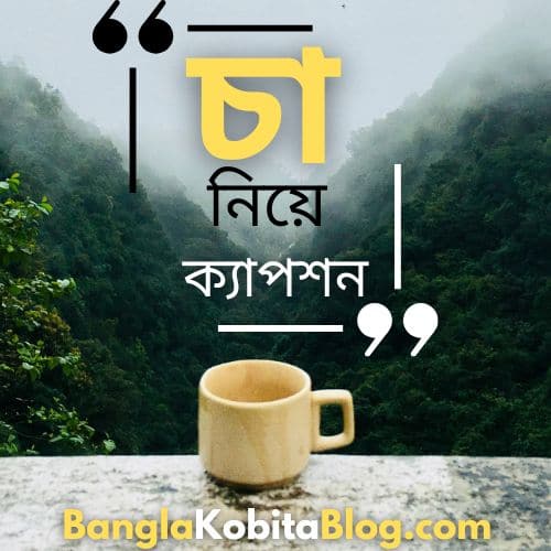 ৩০+ চা নিয়ে ক্যাপশন | Best Tea Caption In Bengali